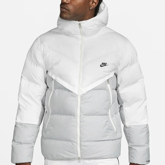 $200 Nike Sportswear Storm FIT Puffer Down Jacket Mens Medium White DD6795-100